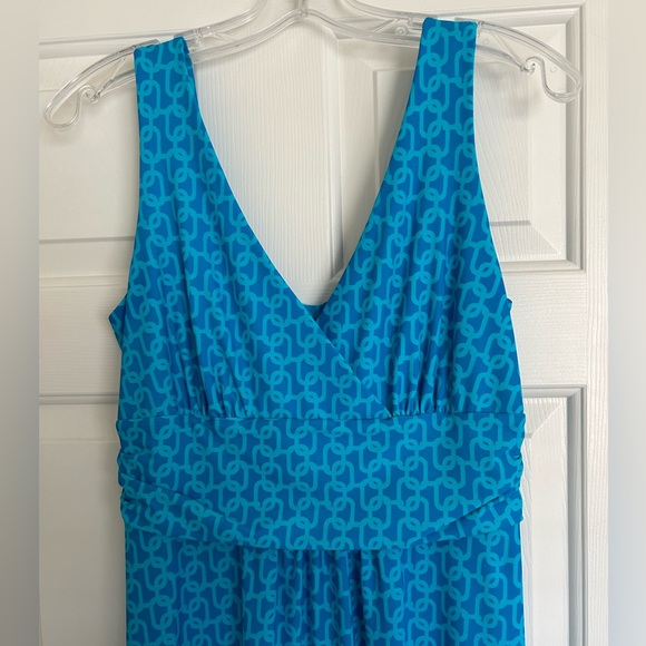 Jude Connolly size medium Maxi Dress, pattern blue - Picture 2 of 9